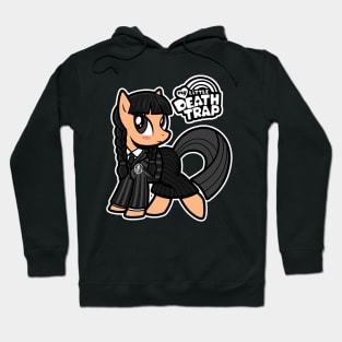 Cute Funny Retro 80's Cartoon Goth Girl Mashup Parody Hoodie